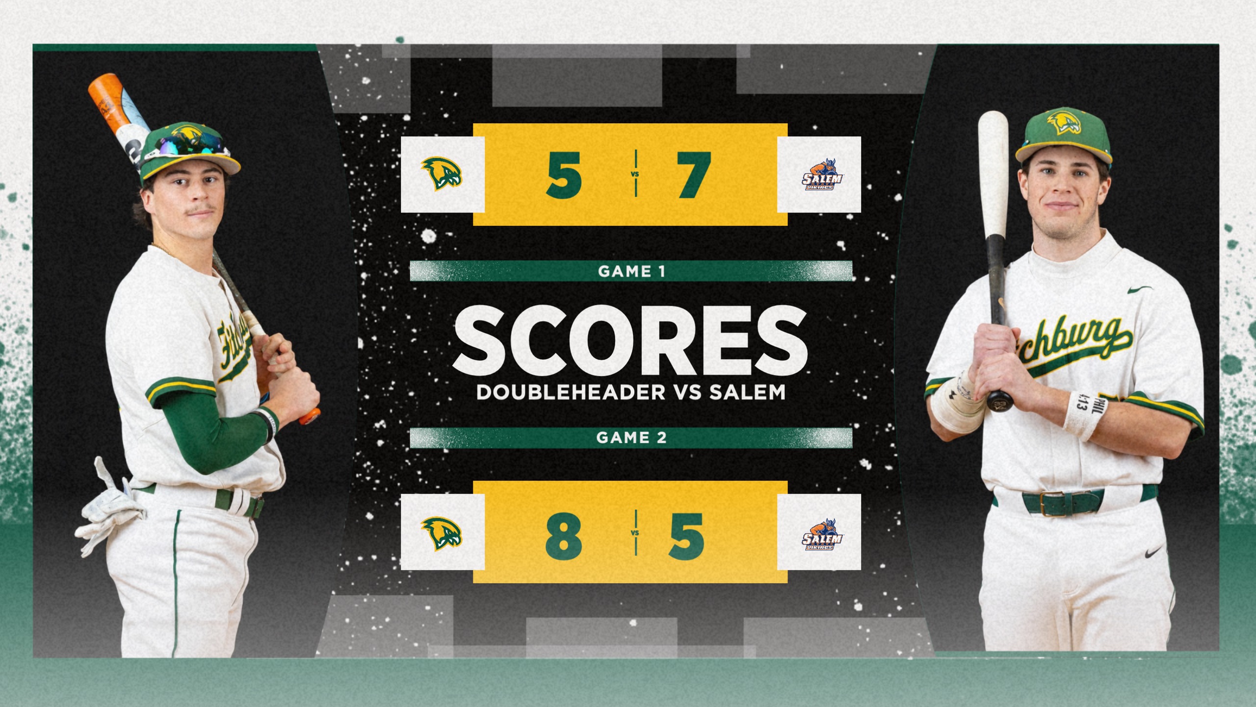 Falcons earn split with Salem State behind game two surge