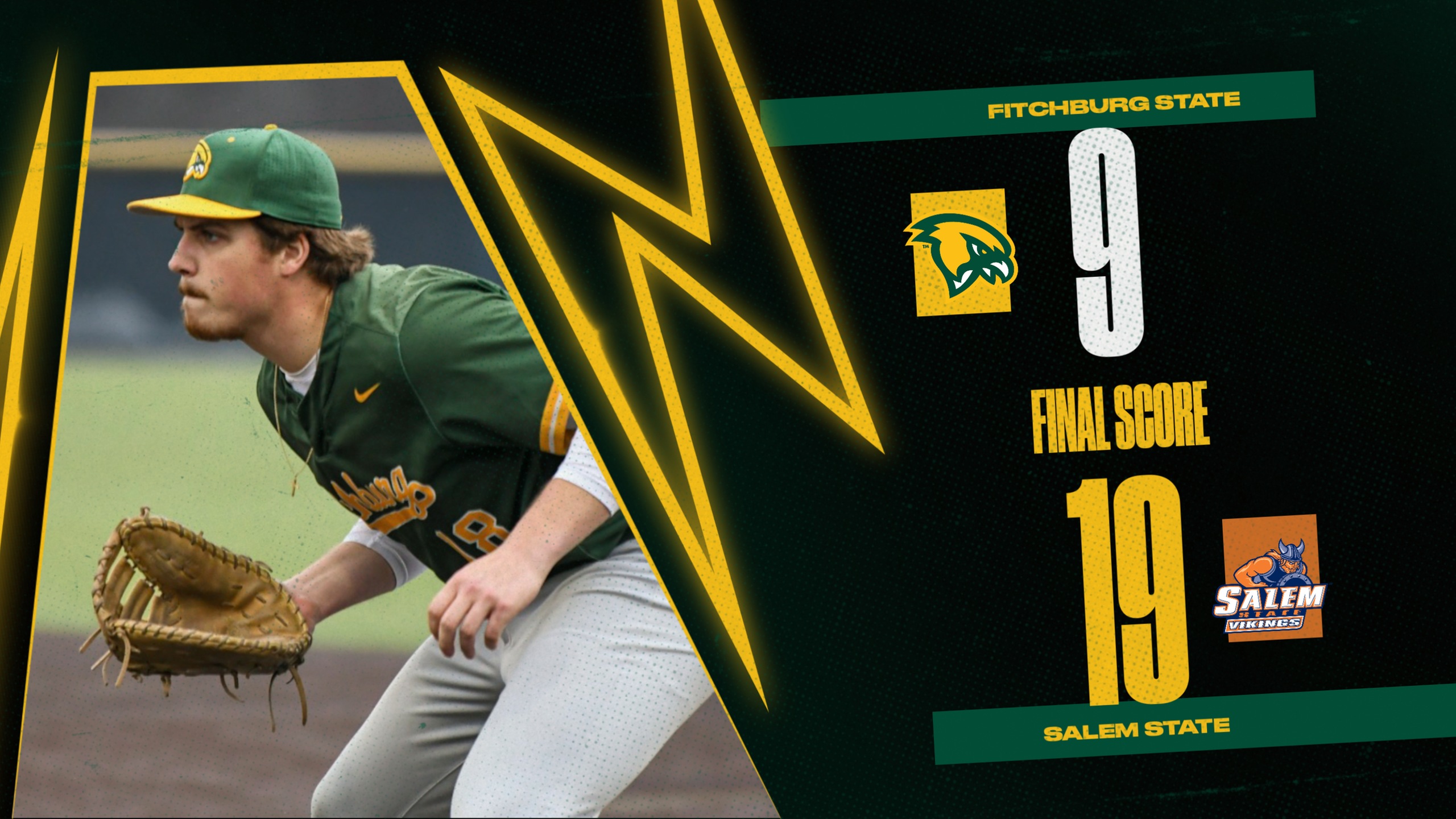 Benjamin Rewenko homers, drives in five, fall to Vikings on road