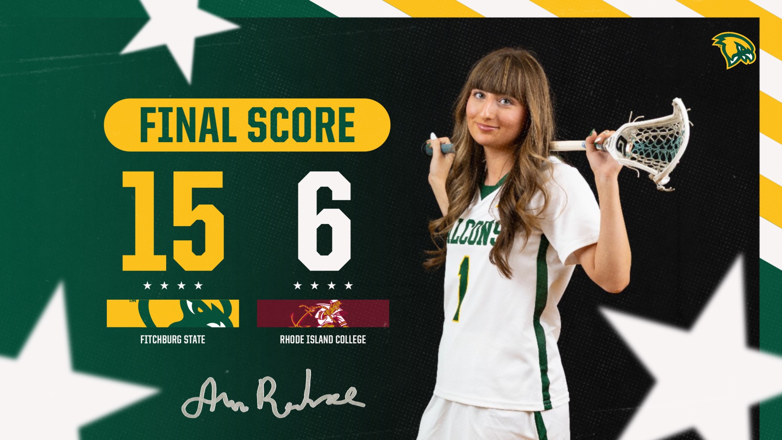 3 Falcons record hat-tricks in win over Rhode Island College