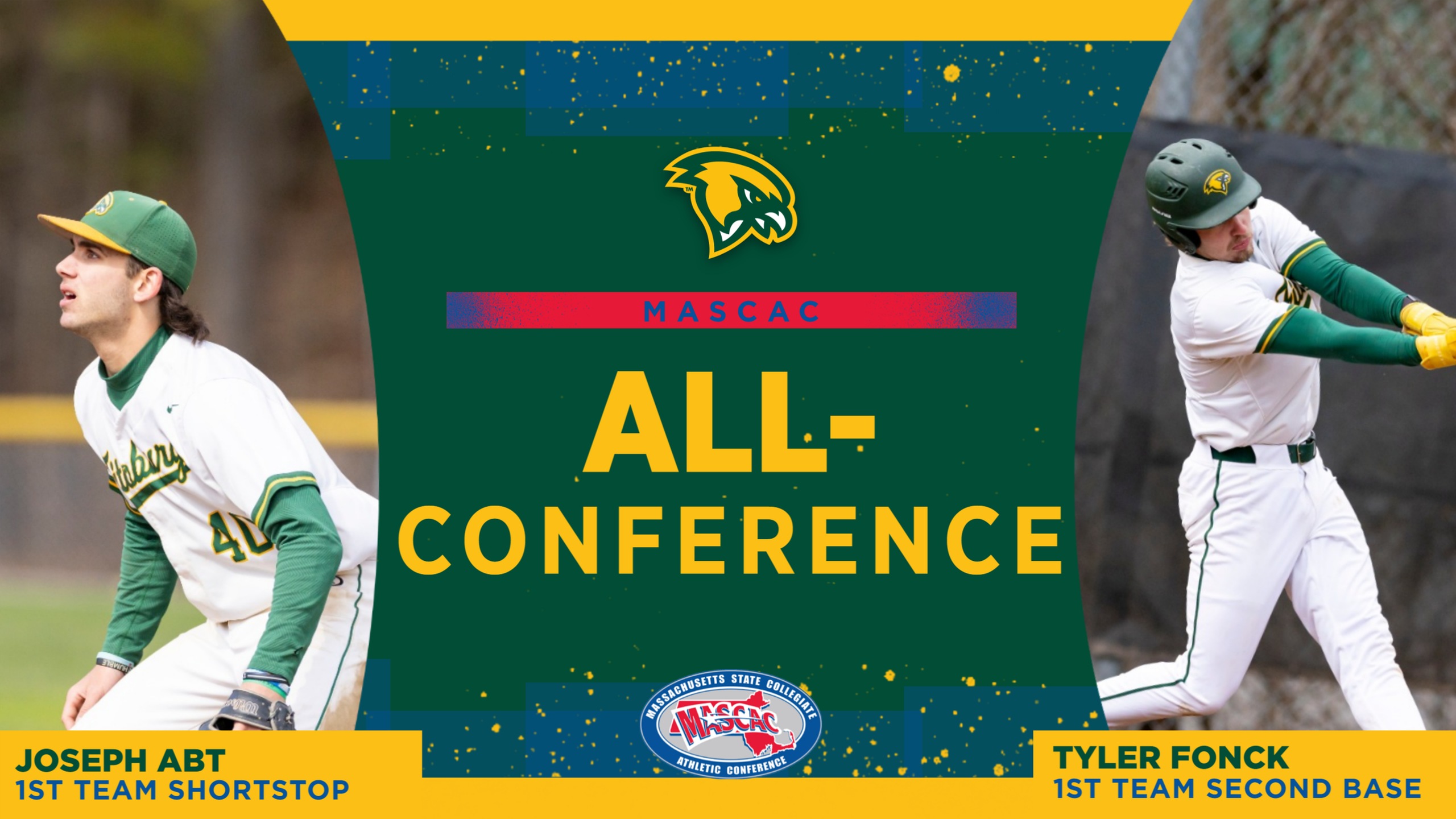 Fitchburg State baseball senior Joseph Abt & sophomore Tyler Fonck