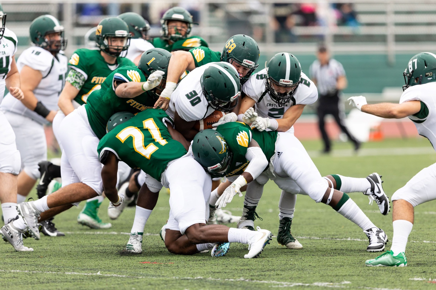 Maritime Downs Falcons in MASCAC Football Action