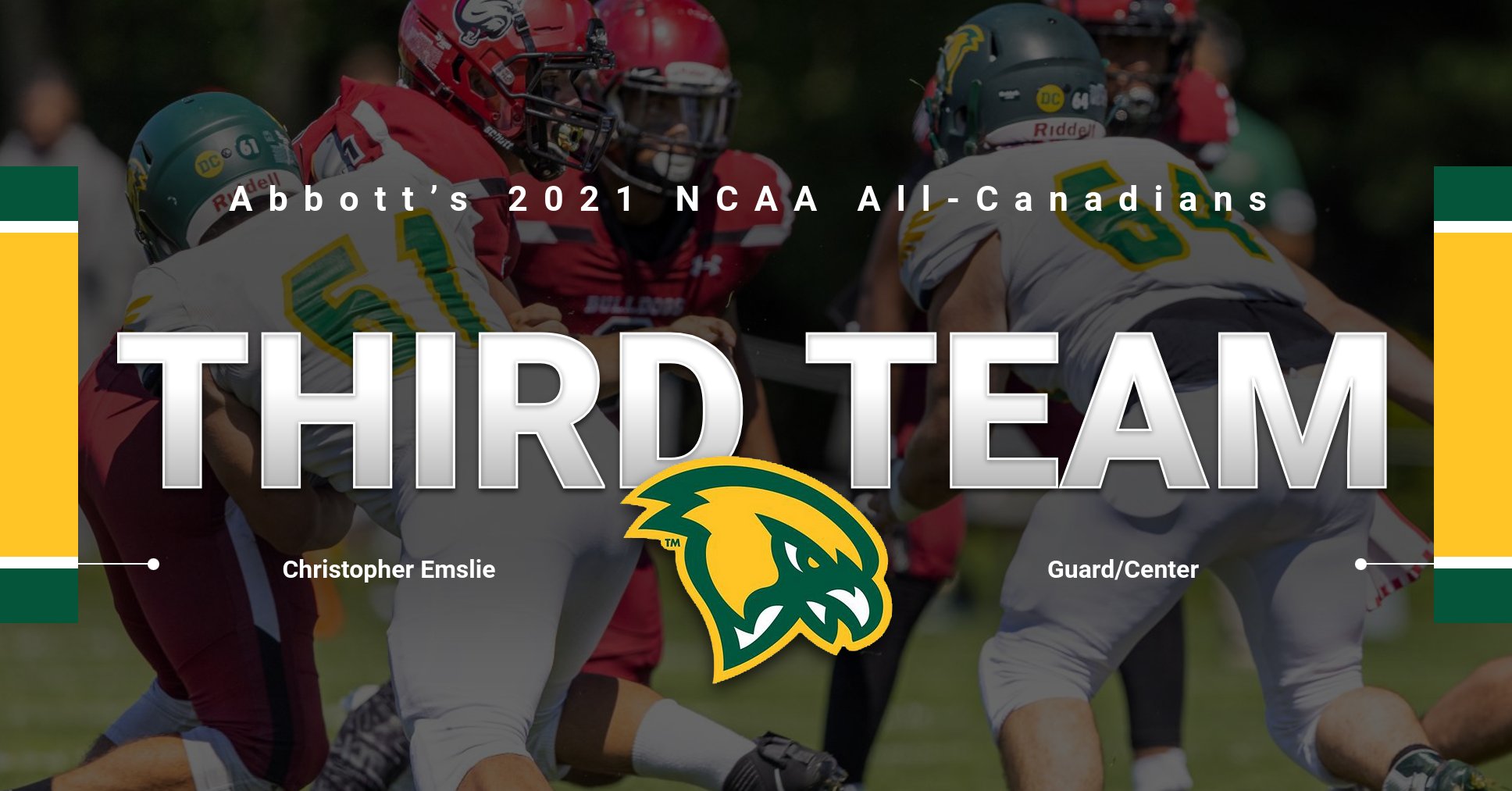 Emslie Selected To 2021 Abbott&rsquo;s NCAA All-Canadians Team
