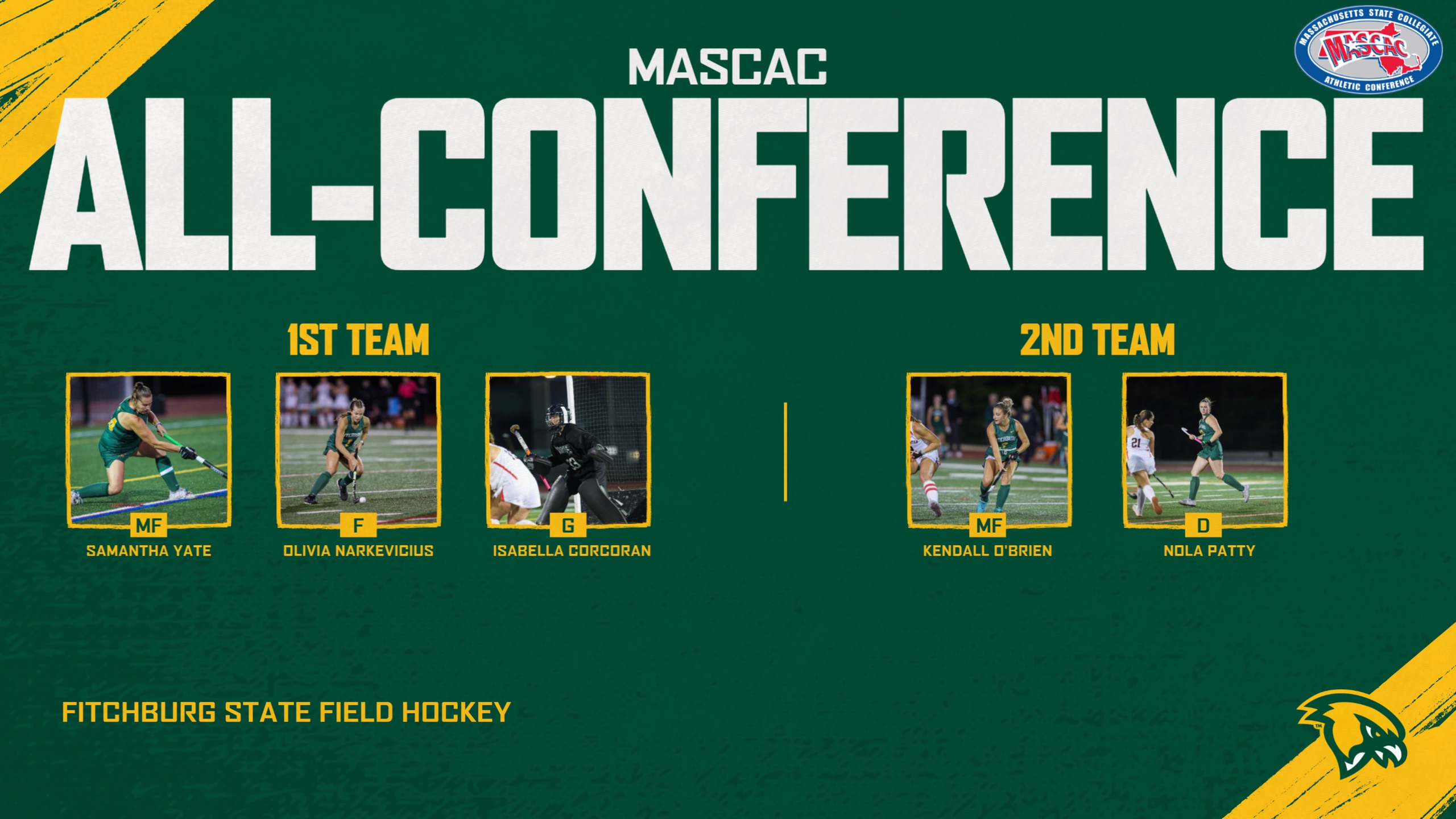 Five Falcons Garner MASCAC Honors