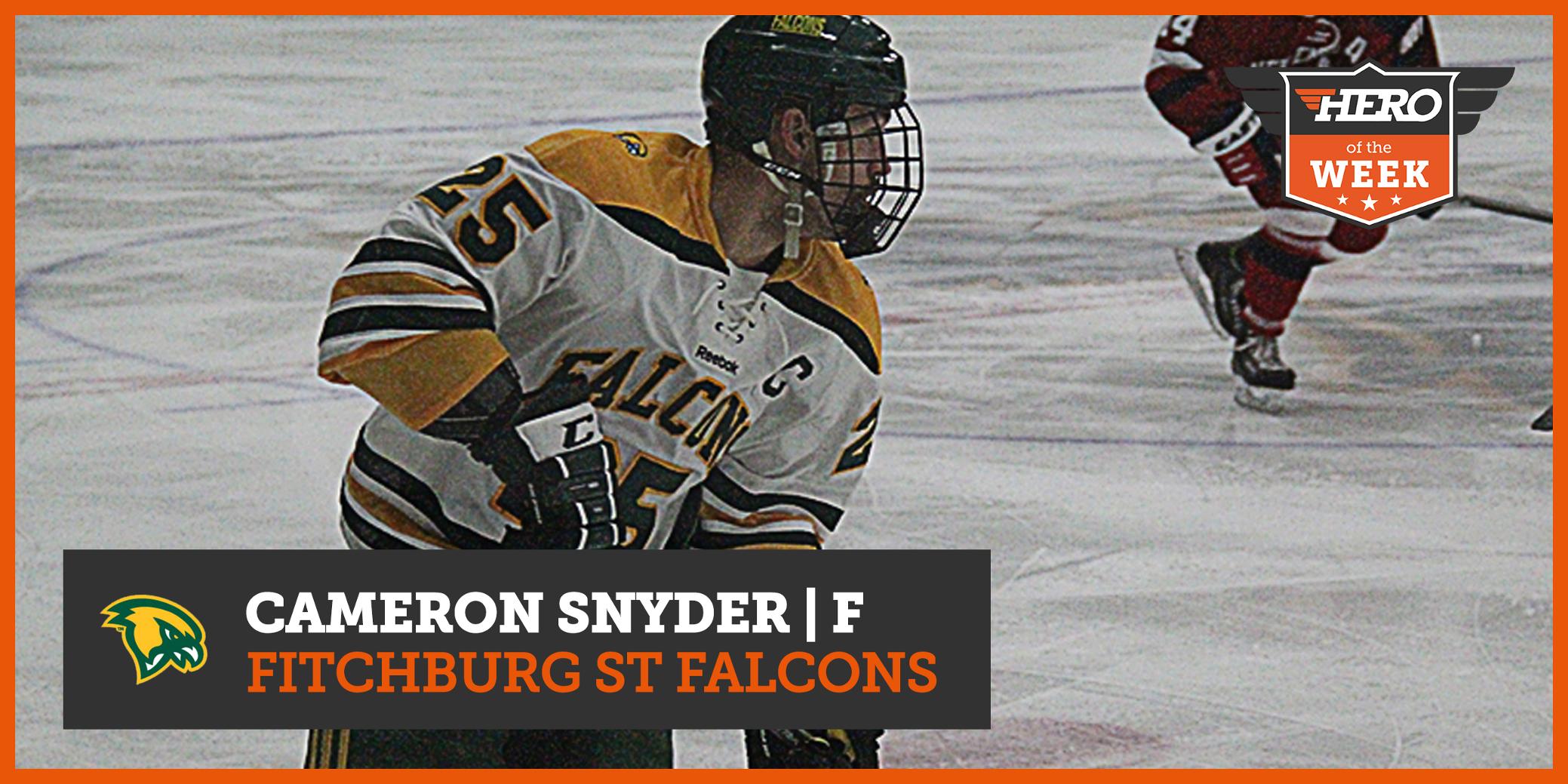 Snyder Tabbed Hero Sports D3 Men&rsquo;s Hockey Hero of the Week