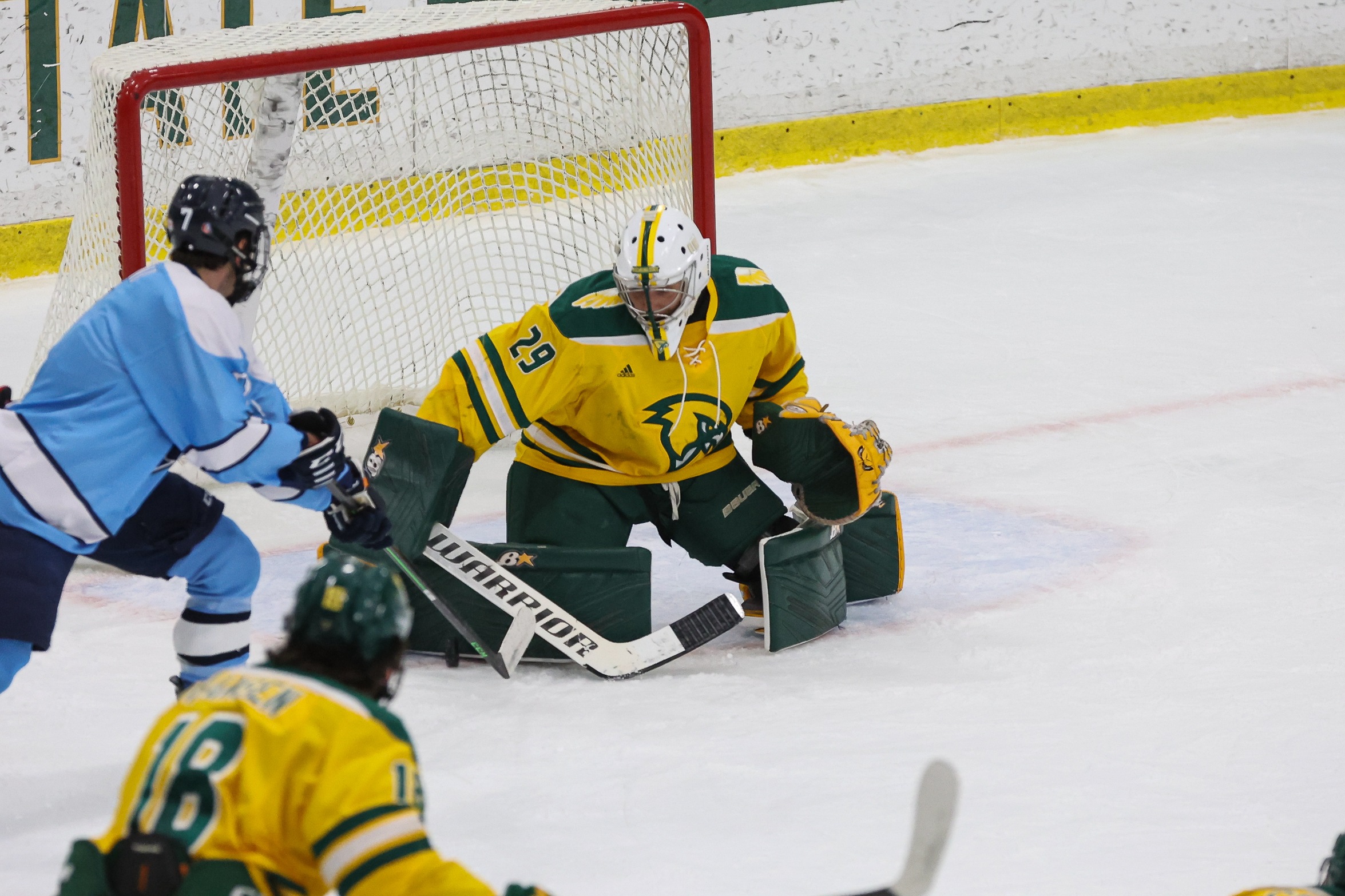 Ice Hockey Skates Past Pilgrim in Season Opener