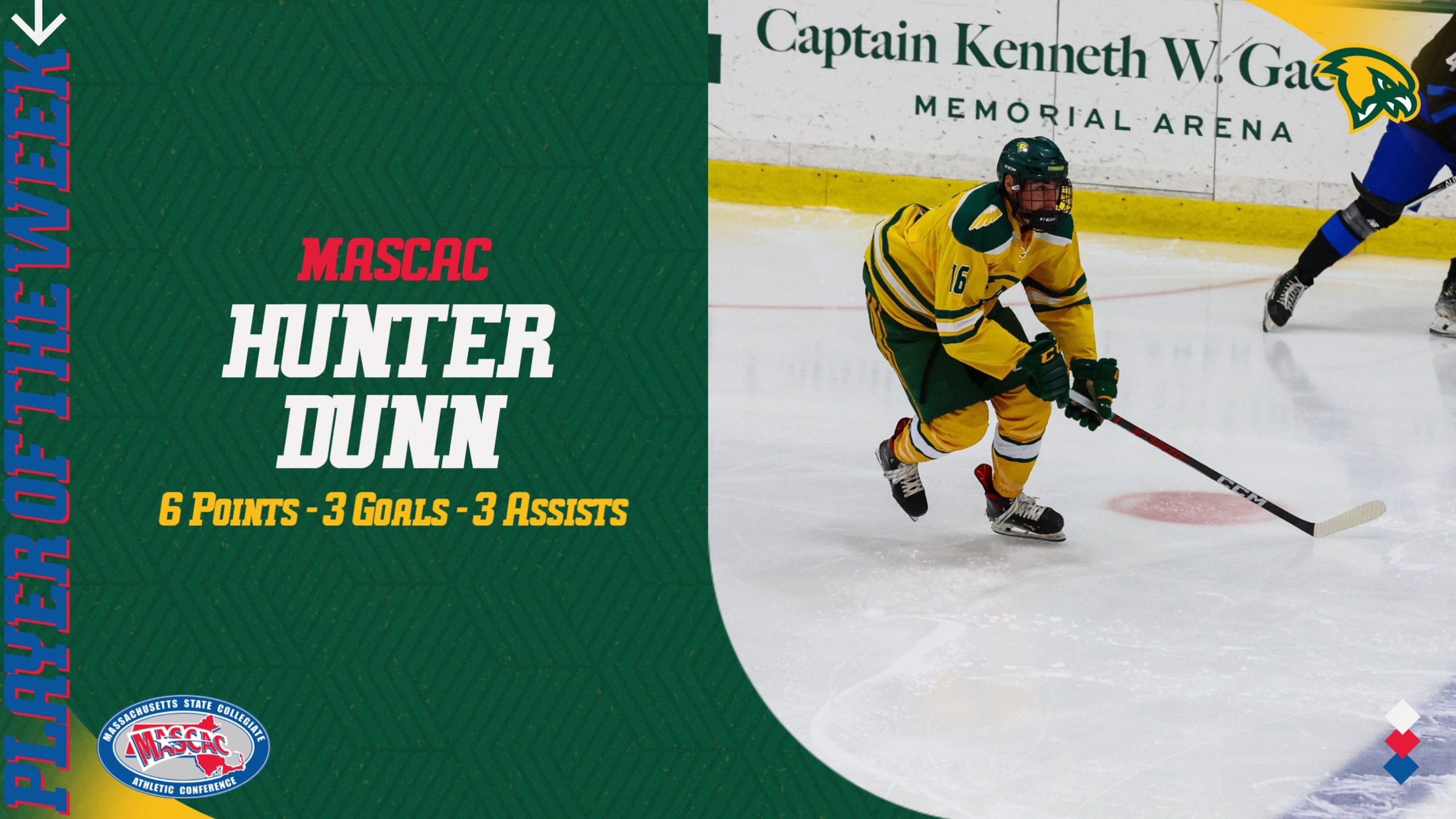 Dunn Named MASCAC Player Of The Week