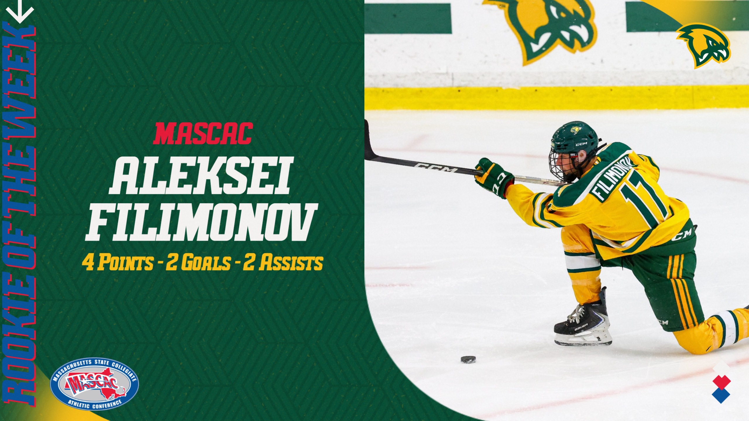 Filimonov Selected MASCAC Rookie Of The Week