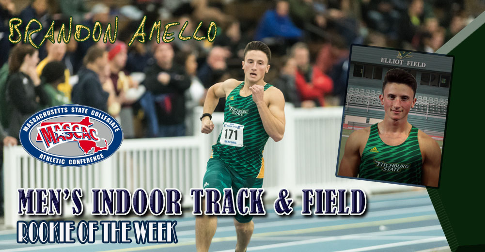 Amello Earns MASCAC Men&rsquo;s Indoor Track Rookie Of The Week