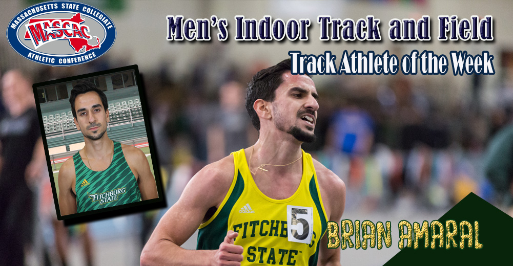 Amaral Selected MASCAC Men&rsquo;s Indoor Track Athlete Of The Week