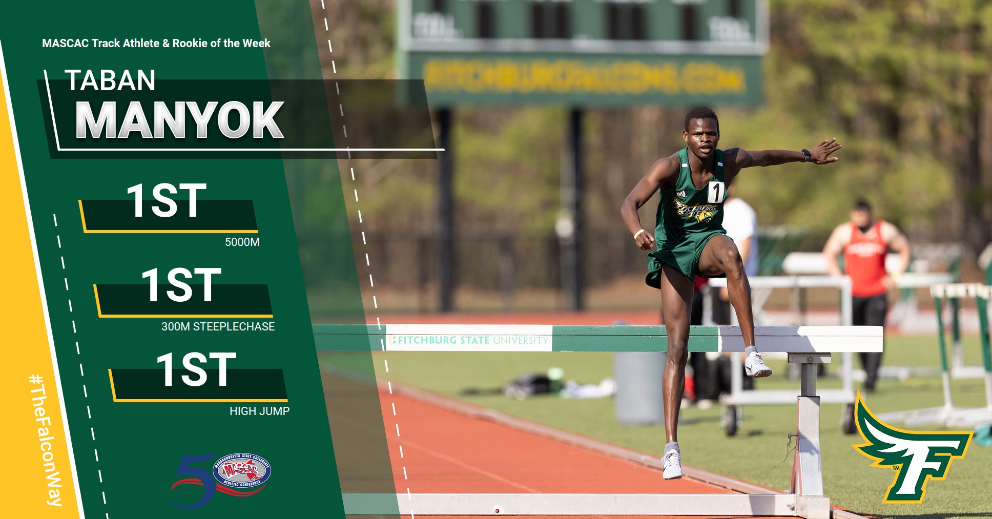 Manyok Named MASCAC Track Athlete and Rookie of the Week