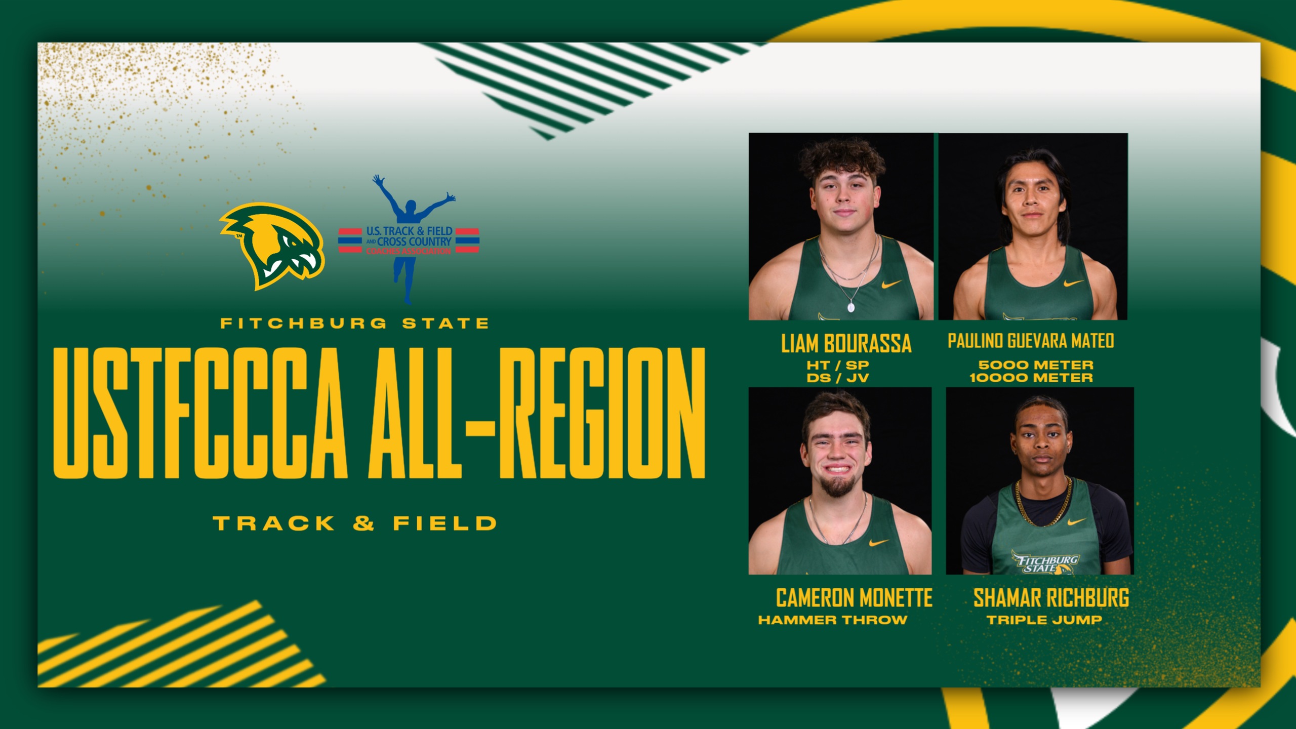 Bourassa, Mateo, Monette & Richburg Collect USTFCCCA All-Region Honors