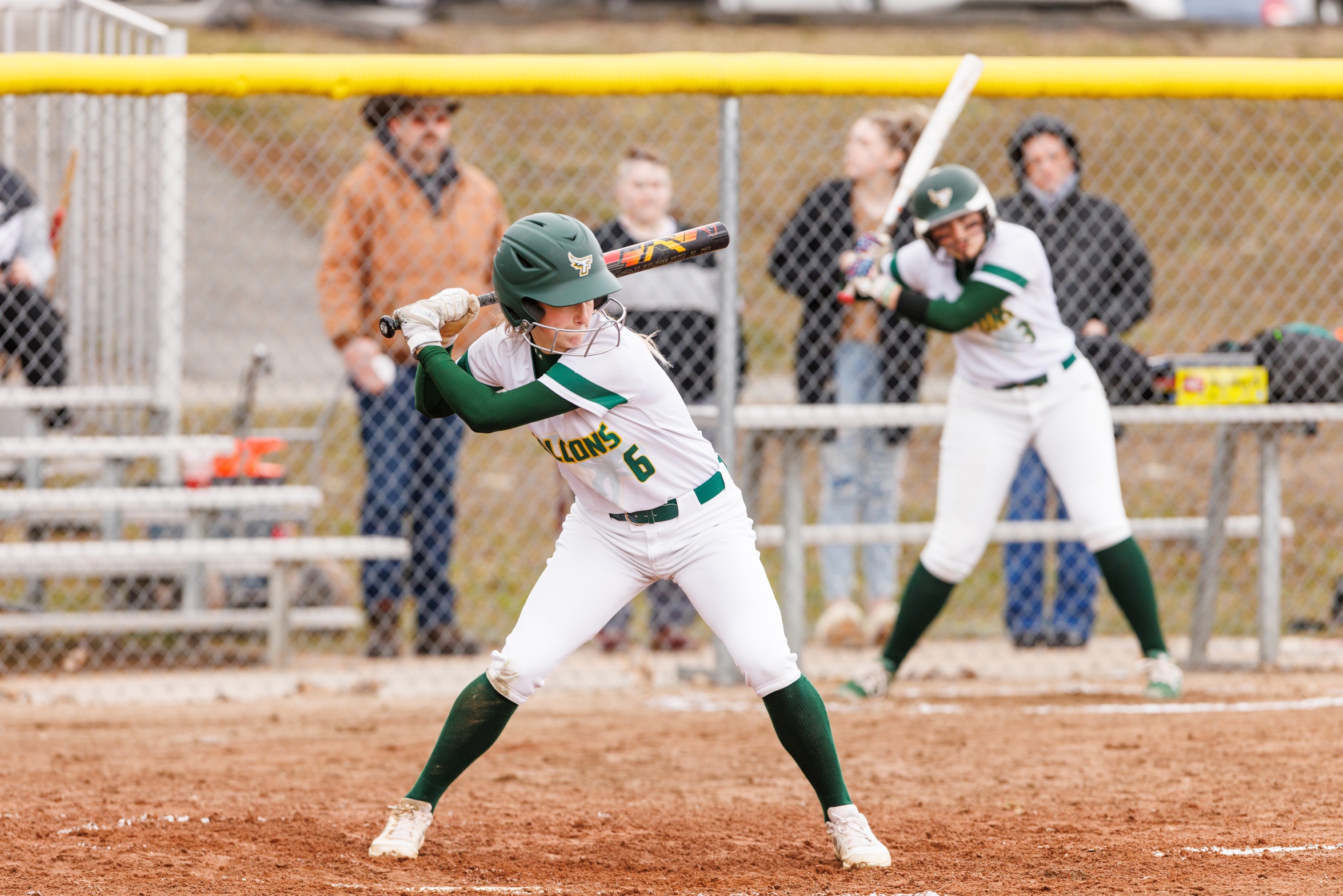 Falcons And Cougars Split Non-Conference Twin Bill