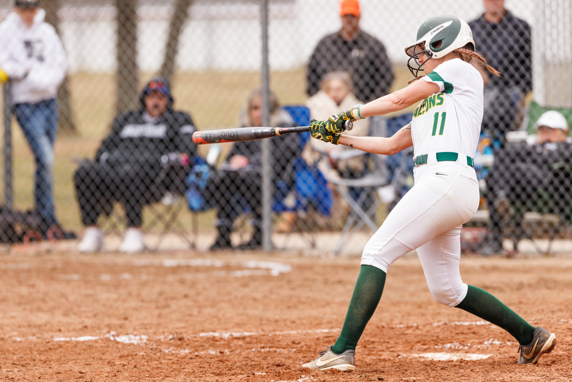 Falcons And Lasers Split Non-Conference Twin Bill