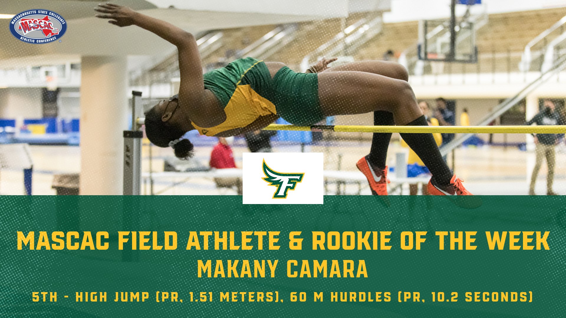 Camara Named MASCAC WITK Field Athlete And  Rookie Of The Week