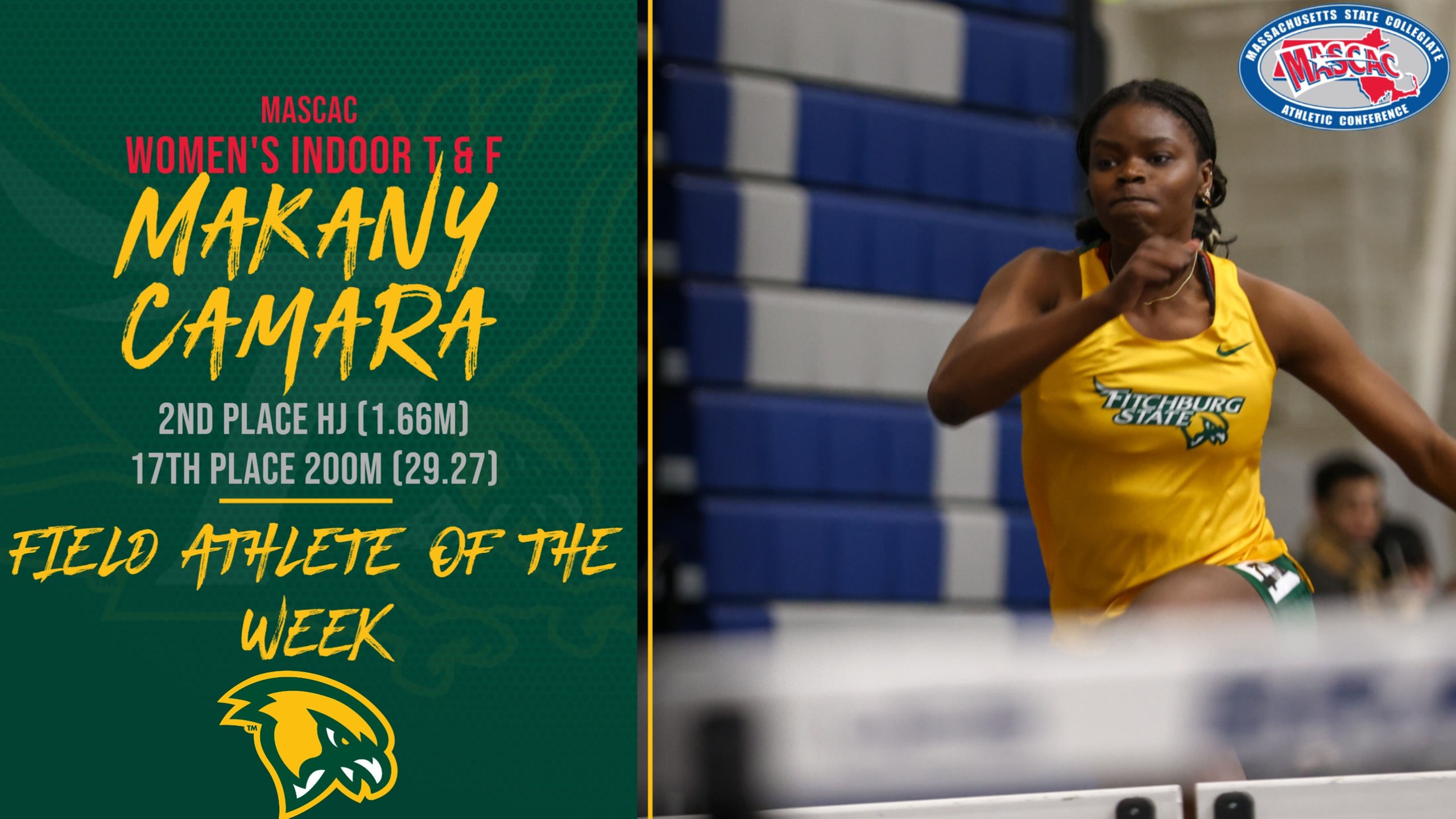 Camara Tabbed MASCAC Field Athlete Of The Week