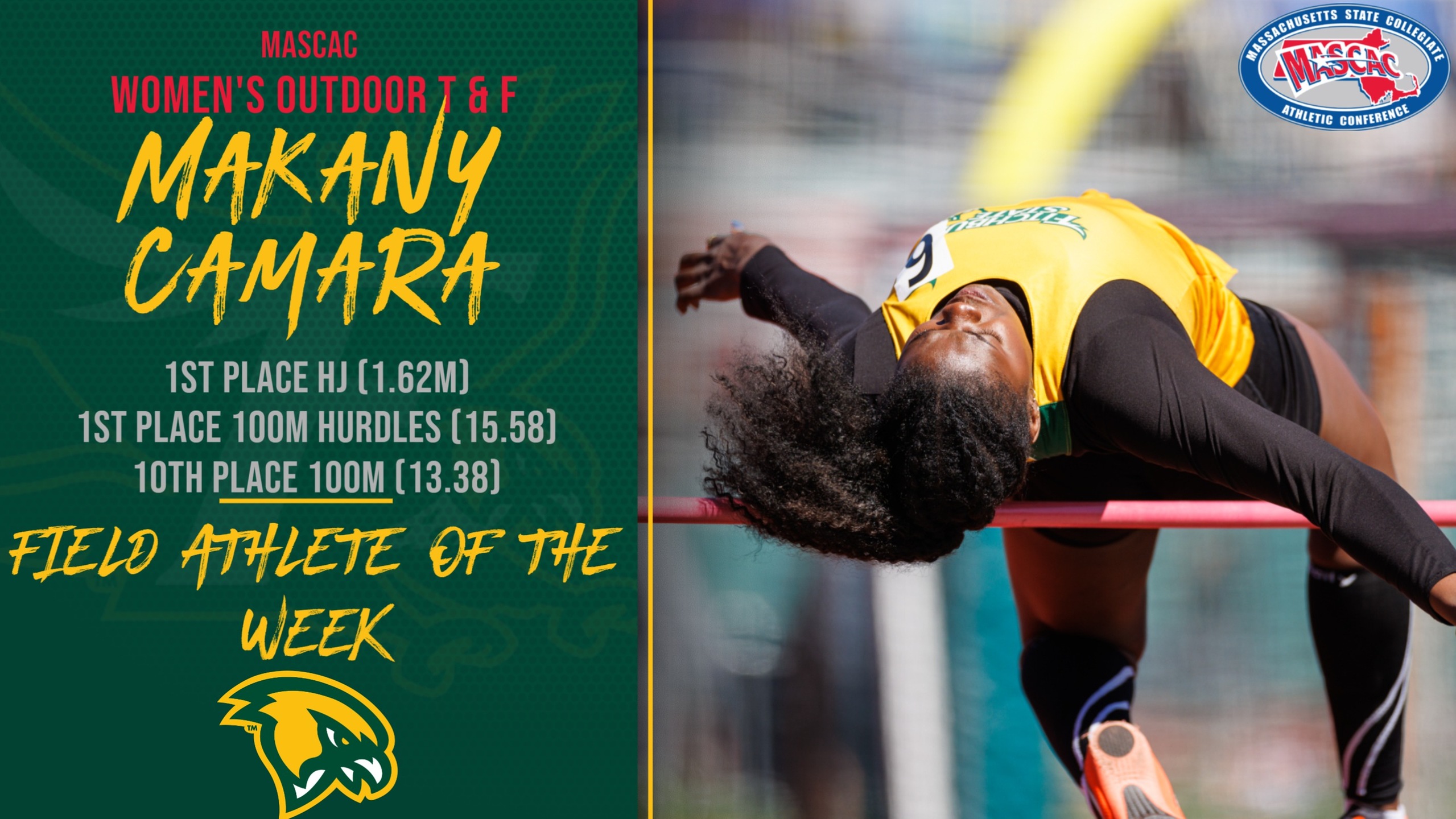Camara Tabbed MASCAC Field Athlete Of The Week